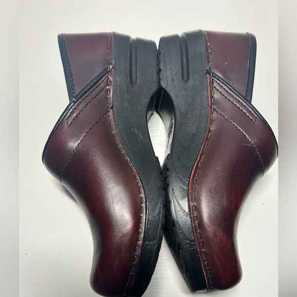 Dansko Mules in Burgundy and Black - Picture 7 of 9